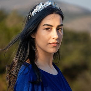 DAPHNE | Statement Laurel Leaf Wedding Crown