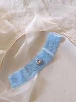 BAYLEY | BLUE SINGLE CRYSTAL GARTER