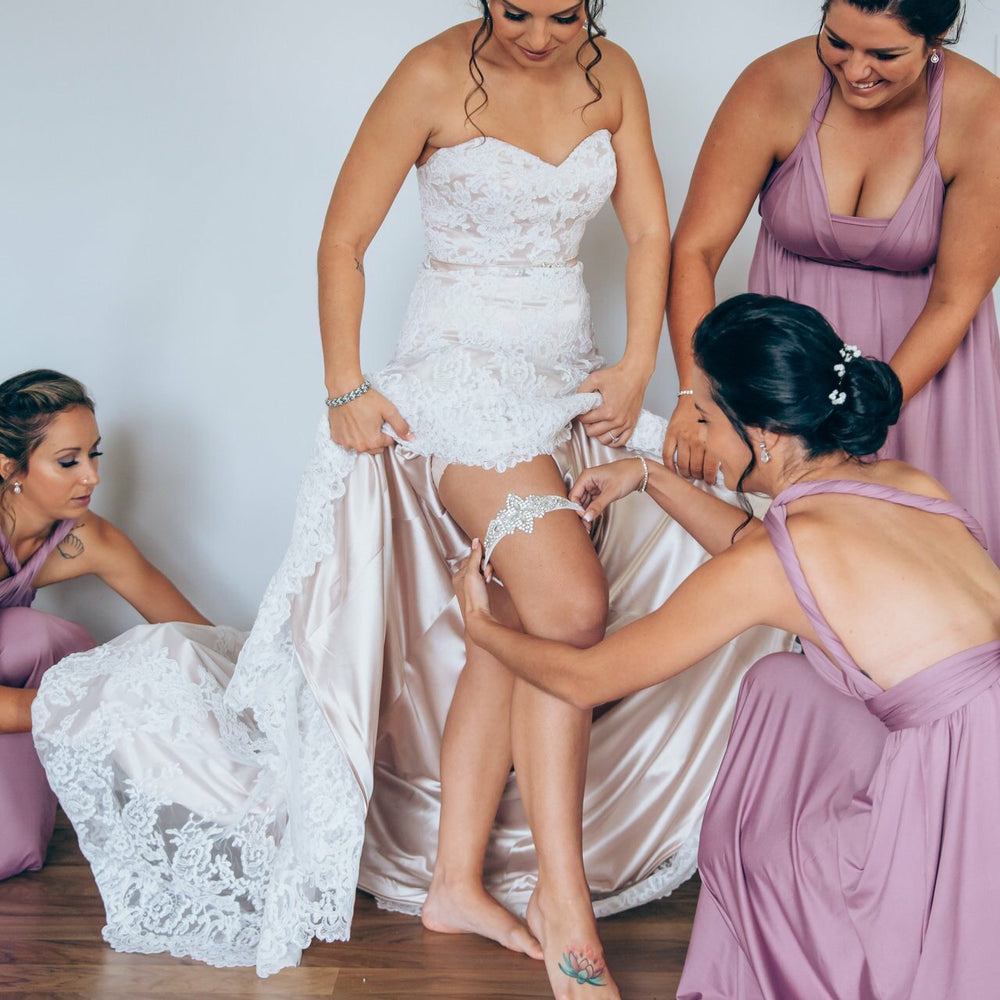 Wedding garter-white wedding garter-lace garter-bridal garter-white lace garter-vintage garter-crystal garter-bling garter